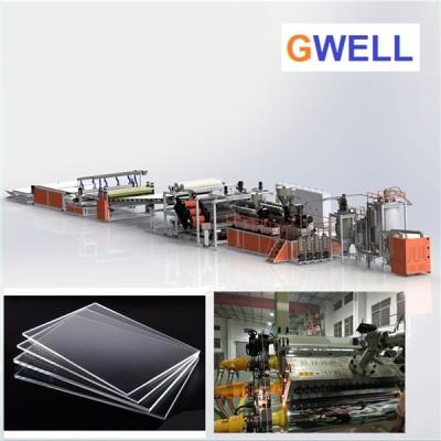 China PC Transparent Sheet Production Line PC Sheet Making Machine Quality After-sales Service for sale