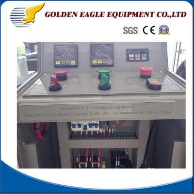 China 4.5kw/220V Zinc Magnesium Sheet Hot Foil Stamping Dies Etching Machine Cool System 2p for sale