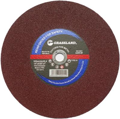 China En12413 Petrol Saw 355mm Abrasive Red Cutting Grinding Wheel for sale