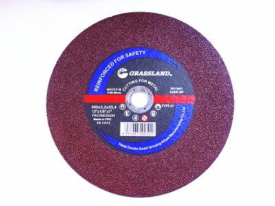 China 12 In. X 25mm Red Color Stationary Saw Metal Cutting Disc for sale