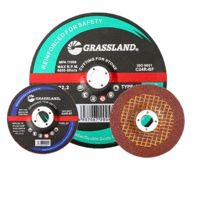 China 4 In X 1/4 In X 5/8 In Resin Bonded T27 Grinding Wheel For Polishing Stainless Steel for sale