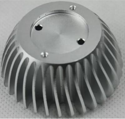 China Anodized CNC Aluminium Parts , Stamped Extruded LED Bulb Heat Sink for sale