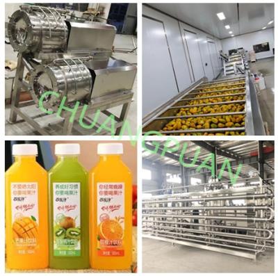 China Línea de procesamiento de pasta de mango de acero inoxidable 2000-3000Kg/h Capacidad Fuente de energía eléctrica en venta