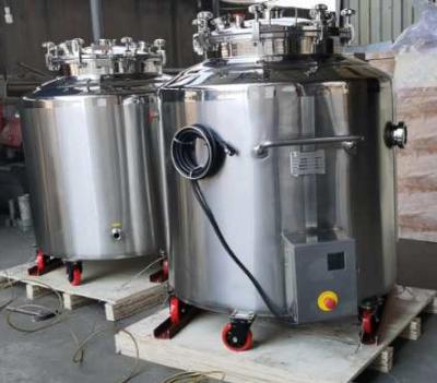 China Mirror Polishing Softgel Medicine Storage Tanks 50-600L Cylindrical Shape for sale