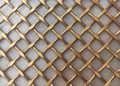 中国 0.02-2.0mmワイヤー ロックは建築金属の網の黄銅青銅色のVelpにひだを付けた 販売のため
