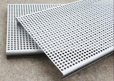 China PVC Coated 3003H24 Aluminum Perforated Metal Ceiling Tiles Suspended for sale