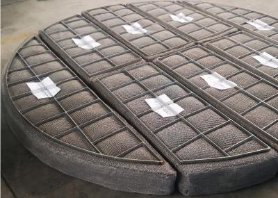 China Filtro rectangular del eliminador de niebla de AISI 304 Mesh Pad Demister Knitted Wire en venta
