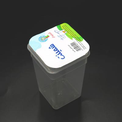 China PVC bottles Embossed Aluminum Foil Lids For Yogurt Anti Tear Heat Seal MOPP for sale