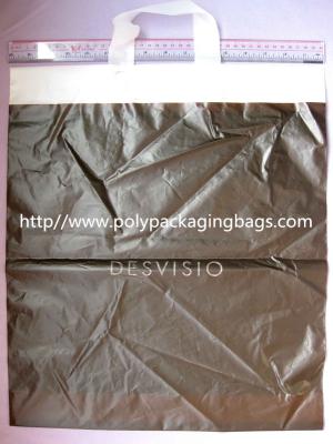 China HDPE White Biodegradable Plastic Shopping Bags with Flexi Loop Handle for sale