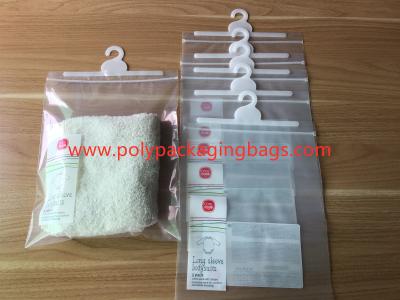 Chine Sachet en plastique rescellable en gros de best-seller avec le cintre/sachet en plastique à obturation automatique avec le crochet à vendre