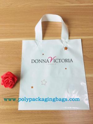 China Carry Die Cut Loop Handle Shopping Plastic Tote Bag for sale