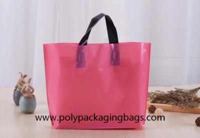 China 60 Micron LDPE Plastic Handle Bag For Clothing Packaging for sale