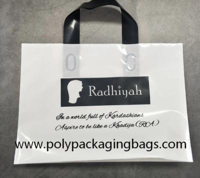 China 0.12mm HDPE Plastic Shopping Bags With Handles for sale