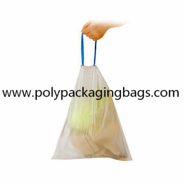 China HDPE LDPE Plastic Drawstring Garbage Trash Bags for sale