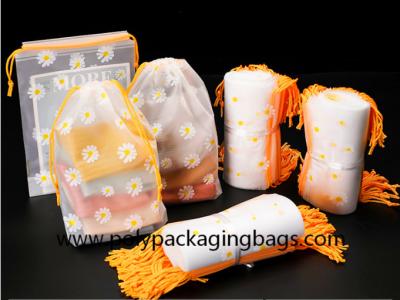 China Gravure de 2 cores que imprime sacos de empacotamento geados do cordão do CPE à venda