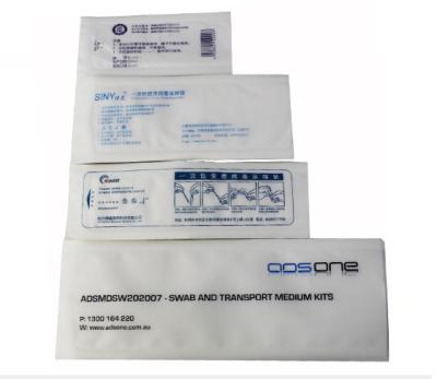 China Flocking Nasal Swab Kidney Paper Packaging Bags for sale