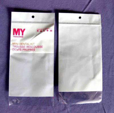 China Resealable Cello BOPP Plastic Bags For Dental Kits / Cosmetic Kits for sale