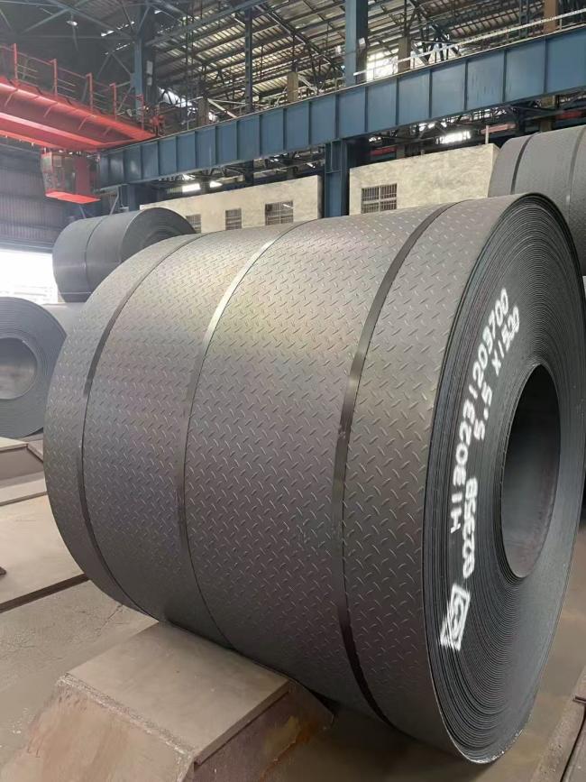Q235B teardrop pattern checkered steel coil factory