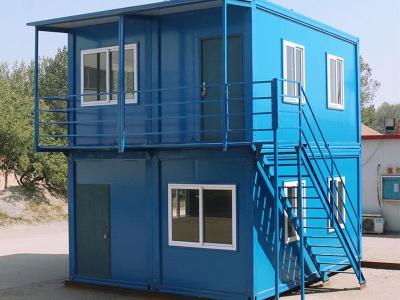 China Two Story Container House Prefabricated Homes Hot Dip Galvanised Paint for sale