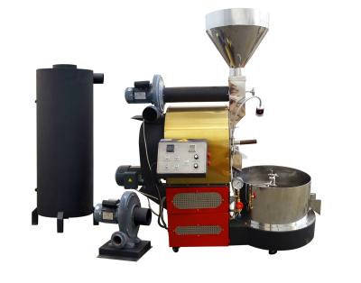 China tostador de café del gas de la capacidad 0.35kg/Hr de 304ss 3kg con la bandeja de enfriamiento del café en venta