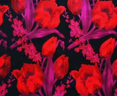 Chine Le comité technique floral de jacquard de tissu Fil-a teint H/R 21.0cm 470T/74%T/26%C/175gsm à vendre