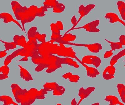 China El telar jacquar sedoso de la tela nupcial Hilado-teñió H/R floral los 21.0cm el 500T/100% P/140gsm en venta