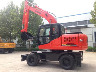 China 25MPa Rubber Tire Earth Excavation Machine for sale