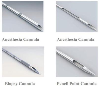 Chine Anesthesia Cannula Needle Biopsy Cannula Back Hole Cannula Biopsy Cannula à vendre