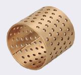 wrapped bronze bearing with though holes