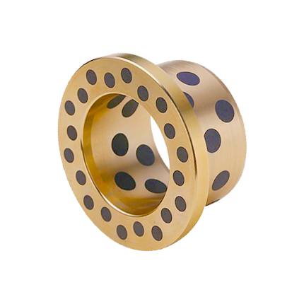 Flange graphite self - lubricating bearing