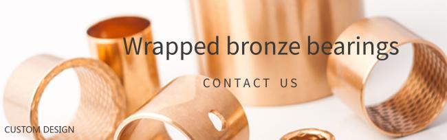 Diamond Oil Holes Wrapped Oilless Bushes Bronze bearing Wrapped Bronze Plain Bush Bearing 