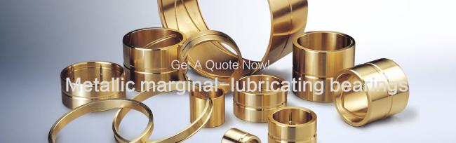 Metallic marginal-lubricating bearings