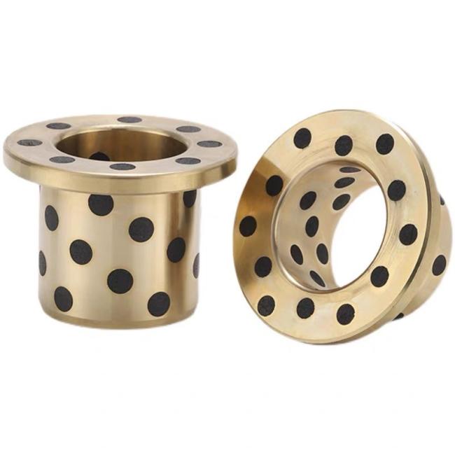 Oil Free Bushings Copper Alloy Thrust Type MPKZ30-20 Self-Lubricating CuAl10Fe5Ni5 Bronze Bearing Plate with Graphite Inlay