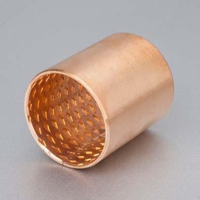 Marginal Lubricating Bronze Sleeve Bearings CuSn10Pb10