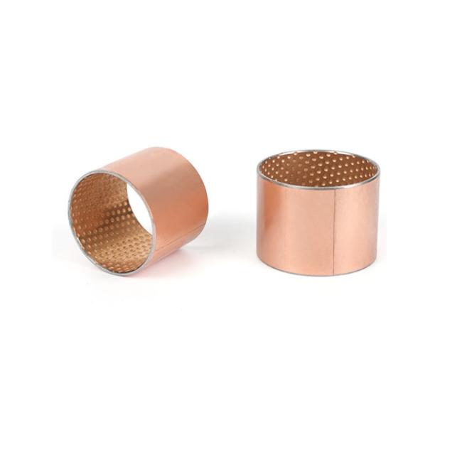 Multi Lubrication Friction Type Bearing In Rolled Bronze Material CuSn8 Bronze For Hydraulics