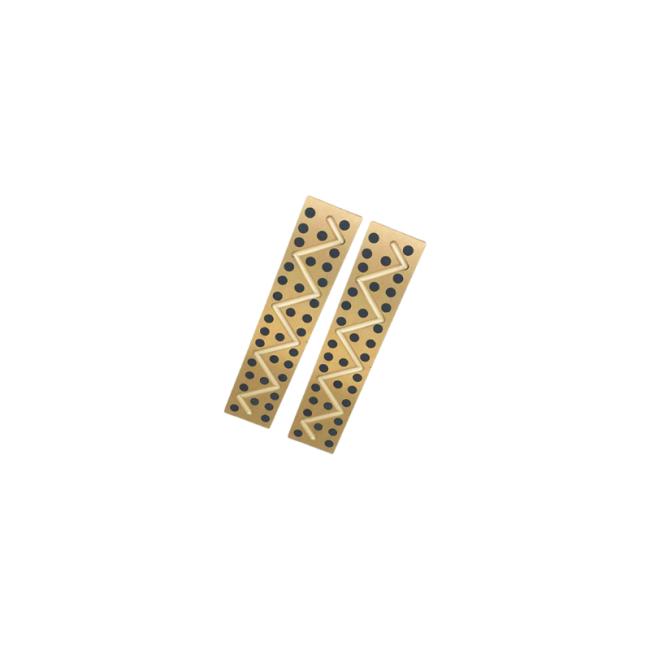 Solid C51000 phosphor bronze wear plate for high-load sliding applications