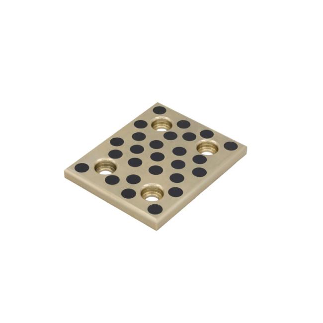 High-strength phosphor bronze wear plate bearing with low friction properties