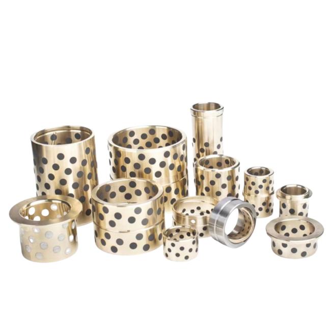 Precision-machined CuSn10P bronze bushing for vessel engine components