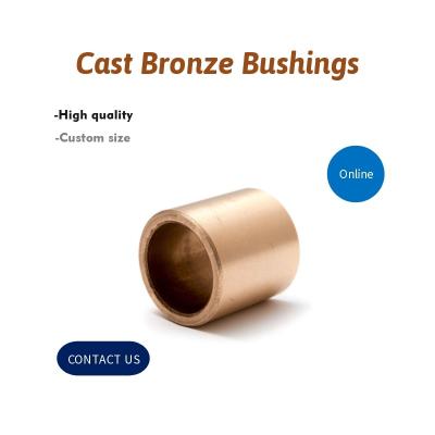 China Continuous Cast Bronze SAE 660 C932 Sleeve Grooved Bushings Stock Sizes for sale