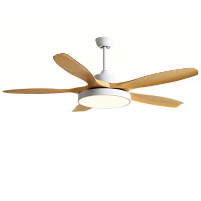 China Brown 5 ABS Blades DC Ceiling Fan Modern Ceiling Fans With Lights And Remote for sale