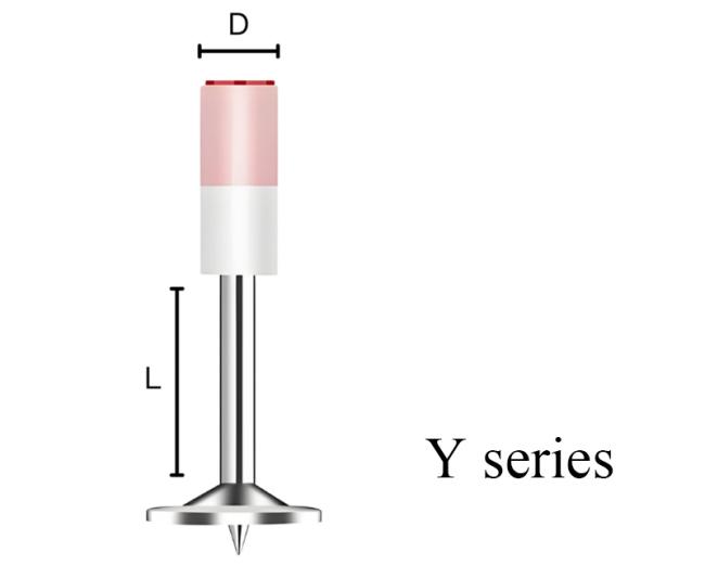 Side view of Building Material Fasteners product highlighting dimensions
