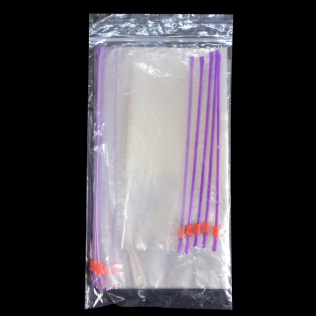 LDPE PE plastic slider zipper bag with white printing for food storage