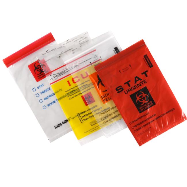 YTBagmart Plastic Ziplock Kangaroo Pouch Bags Lab Hospital Medical Biodegradable Biohazard Specimen Bag
