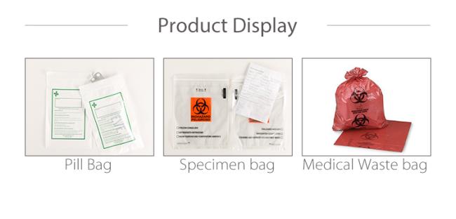 YTBagmart Plastic Ziplock Kangaroo Pouch Bags Lab Hospital Medical Biodegradable Biohazard Specimen Bag