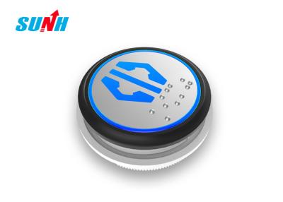 China Elevator Braille Lift Call Button Round With Stainless Steel Frame for sale