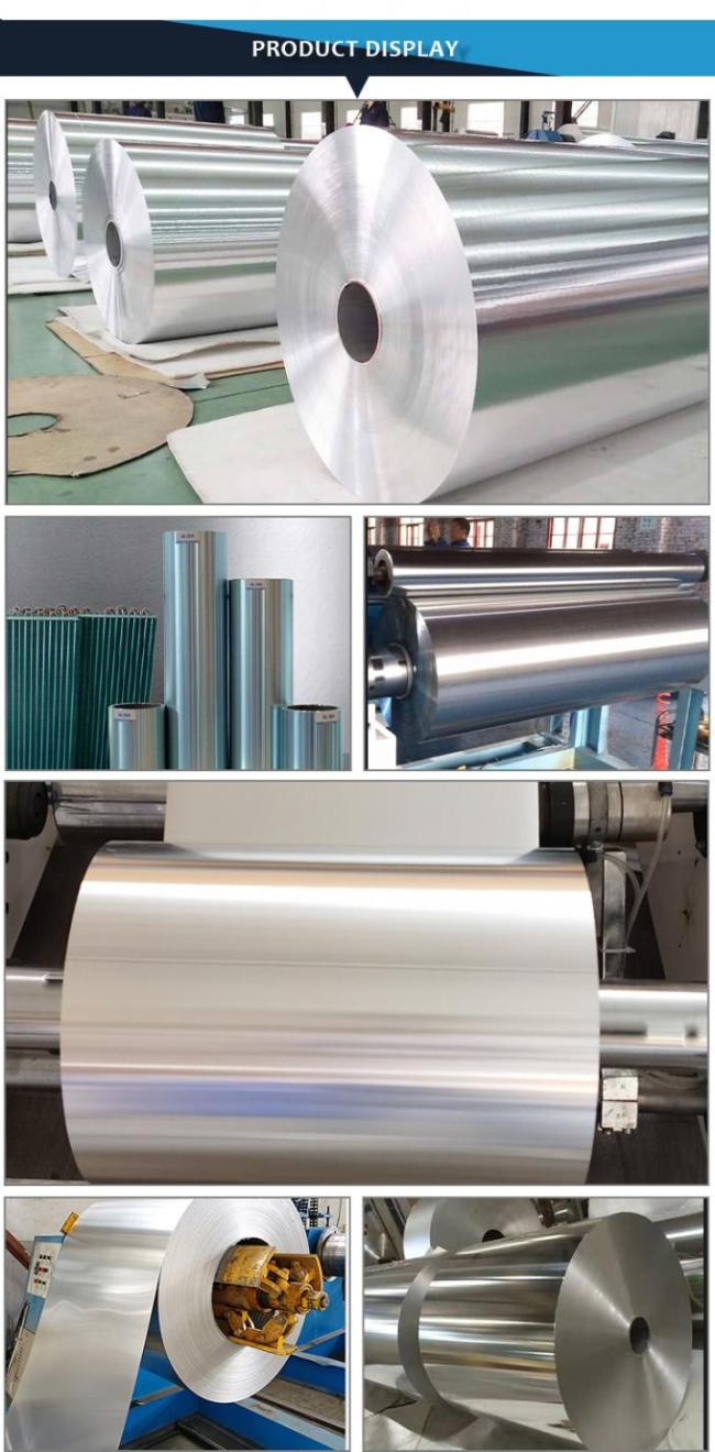 8011 H18 Aluminium Foil Roll Food Grade SGS ISO Certification 1