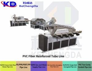 China 50KVA linha de produção de tubos de PVC Máquina de fabricação de tubos de jardim macios para tubos trançados à venda