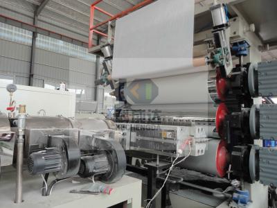 China Máquina de extrusión de la línea de producción de chapa de mármol de PVC artificial 380v en venta