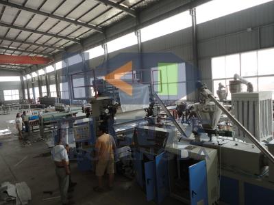 China Plastic Plate Making Machine PVC Imitation Marble Wall Panel Production Line for sale