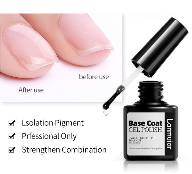 High Shine Diamond Top Coat Base Coat Matte Top Gel Nail Polish No Wipe Top Coat